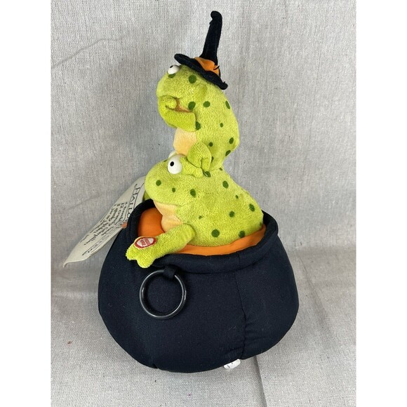 HALLMARK HALLOWEEN Tremblin' Toads  Animated Decor Sings Tested Works - Picture 4 of 8
